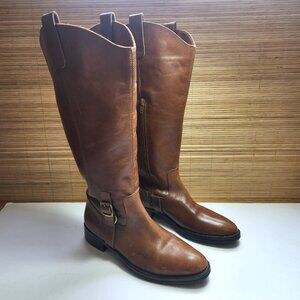 Eddie Bauer Boots by Bronx Riding Style Boots Leather Brown Women's Size 7 US